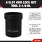 Performance Tool 4 Slot 4WD Lock Nut Skt, 2-1/4 in. Socket, Axle Nut Tool, 1/2 in. Drive W1269 - alternate 3
