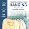 Lifemaster Heavy-Duty Plastic Hangers, Non-Slip, Space-Saving, Holds 5 lbs, Aqua, 5PK LMPLCAQA5 - alternate 3