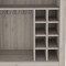 Homeroots Light Gray Bar Cart With Wine Storage 478380 - alternate 3