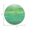 Homeroots 8' Green And Mint Green Round Abstract Washable Indoor Outdoor Area Rug 618144 - alternate 5
