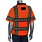 Pip ANSI Type R Class 3 Black Two-Tone Eleven Pocket Tech-Ready Mesh Surveyors Vest w/"D" Ring Access 303-0800D-OR/3X - alternate 2