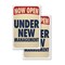 Signmission Now Open, Vinyl Decals Only 24 Inch x 36 Inch, Vinyl Decal, 2PK DSB-2436-2PACK-30404 - alternate 1