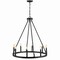 Jonathan Y Oberto 28" 8-Light Iron Classic Industrial Ring LED Chandelier, Oil Rubbed Bronze JYL7496A - alternate 3