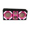 Deejay Led Two 6-in Woofers plus Two Tweeters Pink Empty Chuchera Speaker Enclosure D6T2PINK - alternate 3