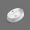 Whitehaus Collection Britannia Oval Above Mount Basin with Single Faucet Hole Drill B-SH05 - alternate 2
