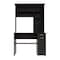 Homeroots 43" Black Computer Desk With Hutch 403842 - alternate 1