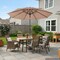 Villacera 9-Foot Outdoor Patio Umbrella, Beige 83-OUT5442 - alternate 7