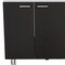 Homeroots 39in Black Wood Gloss Finish Door Accent Cabinet With Three Drawers 534981 - alternate 2
