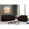 Homeroots 87" Dark Brown Chenille Convertible Futon Sleeper Sofa And Toss Pillows With Storage 607134 - alternate 5