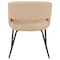 Leisuremod Gavin Series Modern Chair Black Frame in Light Taupe GDC52LTP - alternate 7