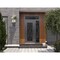 Vdomdoors Aluminum Door Iron 1601 Black Entry Steel Metal Classic Painted 50 x 92 (36+14 x 80+12)-Left Inswin IRON1601EXD-BLK-W36+14xH80+12-LH-I - alternate 4