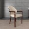 Leisuremod Opaline Series Elegant Wooden Dining Chair in Brown/Cream, 4PK OC24BRCR4 - alternate 5