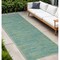 Homeroots 16' Blue And Green Indoor Outdoor Runner Rug 564160 - alternate 4