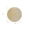 Homeroots 8' Gold Gray And Ivory Round Striped Washable Indoor Outdoor Area Rug 597243 - alternate 5