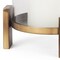 Homeroots 12" Gold Geometric Glass And Metal Tabletop Hurricane Candle Holder 608421 - alternate 4