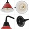 Jonathan Y Croydon 9.63" 1-Light Farmhouse Industrial Indoor/Outdoor Iron LED Gooseneck Arm Outdoor Sconce, Red JYL7612E - alternate 5