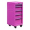 The Original Pink Box 16-Inch 5-Drawer 18G Steel Rolling Tool/Salon Cart, Pink PB1605R - alternate 3