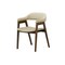 Monarch Specialties Dining Chair, 32-in. Height, Upholstered, Dining Room, Kitchen, Dark Walnut, Sand Fabric, 2PK I 1367 - alternate 1