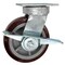 Service Caster 6 Inch Kingpinless Poly on Polyolefin Wheel Swivel Caster with Brake SCC SCC-KP30S620-PPUR-SLB - alternate 1