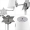 Jonathan Y David 18.5" 1-Light Modern French Country Swing Arm Plug-In or Hardwired Iron LED Star Wall Sconce w JYL6014A - alternate 5