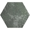 Apollo Tile 9 x 11 in. Textured Olive Green Porcelain Hexagon Wall and Floor Tile 8.07 sq ft/case, 16PK HEX88BORESMA - alternate 1