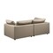 Homeroots 86in Cream and Brown Cotton Blend Loveseat 720473 - alternate 7