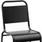 Homeroots Set of Two Black Aluminum Dining Side Chairs 653938 - alternate 3
