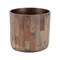 Homeroots Set of Two Brown Wood 1 Ounce Round Pot Planters 634286 - alternate 3