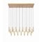 Z-Lite Stari 23-Light Linear Chandelier, 18 in W, Modern Gold 1956P-23L-MGLD - alternate 4