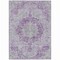 Homeroots 8' X 10' Purple Floral Medallion Washable Indoor Outdoor Area Rug 607923 - alternate 7