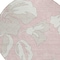 Homeroots 8' Pink Ivory And Beige Round Floral Washable Indoor Outdoor Area Rug 589568 - alternate 5