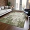 Homeroots 8' X 10' Olive Green And Ivory Abstract Washable Indoor Outdoor Area Rug 612337 - alternate 6