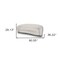 Homeroots 91" Beige Fabric Curved Sofa With Brown Legs 607330 - alternate 4
