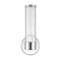Jonathan Y Cecil 6" 1-Light Tall Cylinder Iron/Striped Glass Modern Mid-Century LED Vanity, Chrome JYL3537A - alternate 7