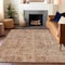 Homeroots 10' X 14' Beige And Copper Abstract Washable Indoor Outdoor Area Rug 615439 - alternate 6