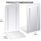 Acrimet Steel Metal Jumbo Bookends for Shelves, Heavy Duty, for Large books, Deep Blue, 2PK 294.7 - alternate 6