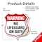 Signmission Pool Safety Shield Sign Warning No Lifeg, 4 inch X 4 inch, Vinyl Decal, 2PK SHI-D-2PACK-4-431 - alternate 5