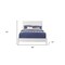 Homeroots White Solid Wood King Bed Frame 524823 - alternate 4