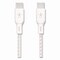 Belkin BOOST CHARGE Braided USB-C to USB-C Cable, 100 W Power Delivery, 6.6 ft, White, 2PK CAB014BT2MWH2PK - alternate 1