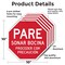 Signmission Pare Sonar Bocina Proceder Con Prec, 10 inch X 10 inch, Aluminum Metal Signs, 5PK OC-A-5Pack-10-205 - alternate 2