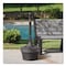 Rubbermaid Commercial Aladdin Smokers' Station, Round, Steel, 4.5 gal, Charcoal FGR1639EHGR - alternate 3