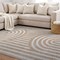 World Rug Gallery Abstract Arch Shag Area Rug 5 ft x 7 ft Beige WR121BEIGE5X7 - alternate 4