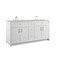James Martin Vanities Bellshire 72" Double Vanity, Bright White w/ 3 CM Lime Delight Silestone Top 660-V72-BW-3LDL - alternate 4