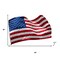 Homeroots Set of Two Red White And Blue Embroidered Nylon American Flags 480872 - alternate 4