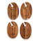 Picnic Time Family Of Brands NFL New York Jets - Wine Appetizer Plate Set Of 4 874-04-512-223-2 - alternate 1