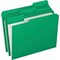 Pendaflex FOLDER, LTR, DBL, 11PT, 1/3, LGN, 100PK R15213BGR - alternate 1
