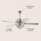 Jonathan Y Zara 52" Filigree 6-Light Metal/Wood LED Ceiling Fan, Chrome JYL9602A - alternate 8