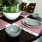 Gibson Home Rockaway 12 Piece Stoneware Dinnerware Set in Matt Grey 118319.12 - alternate 3
