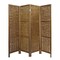 Homeroots 67" Brown Folding Four Panel Screen Room Divider 415089 - alternate 1