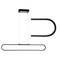 Jonathan Y Ned 39" Dimmable Adjustable Integrated LED Metal Linear Pendant, Black JYL7021B - alternate 6